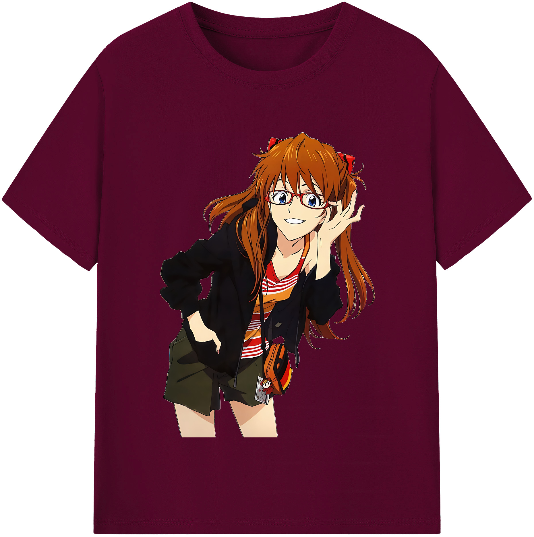（画像用） EVA 新世紀エヴァンゲリオン レディースカジュアルプリントTシャツ（綿100％）